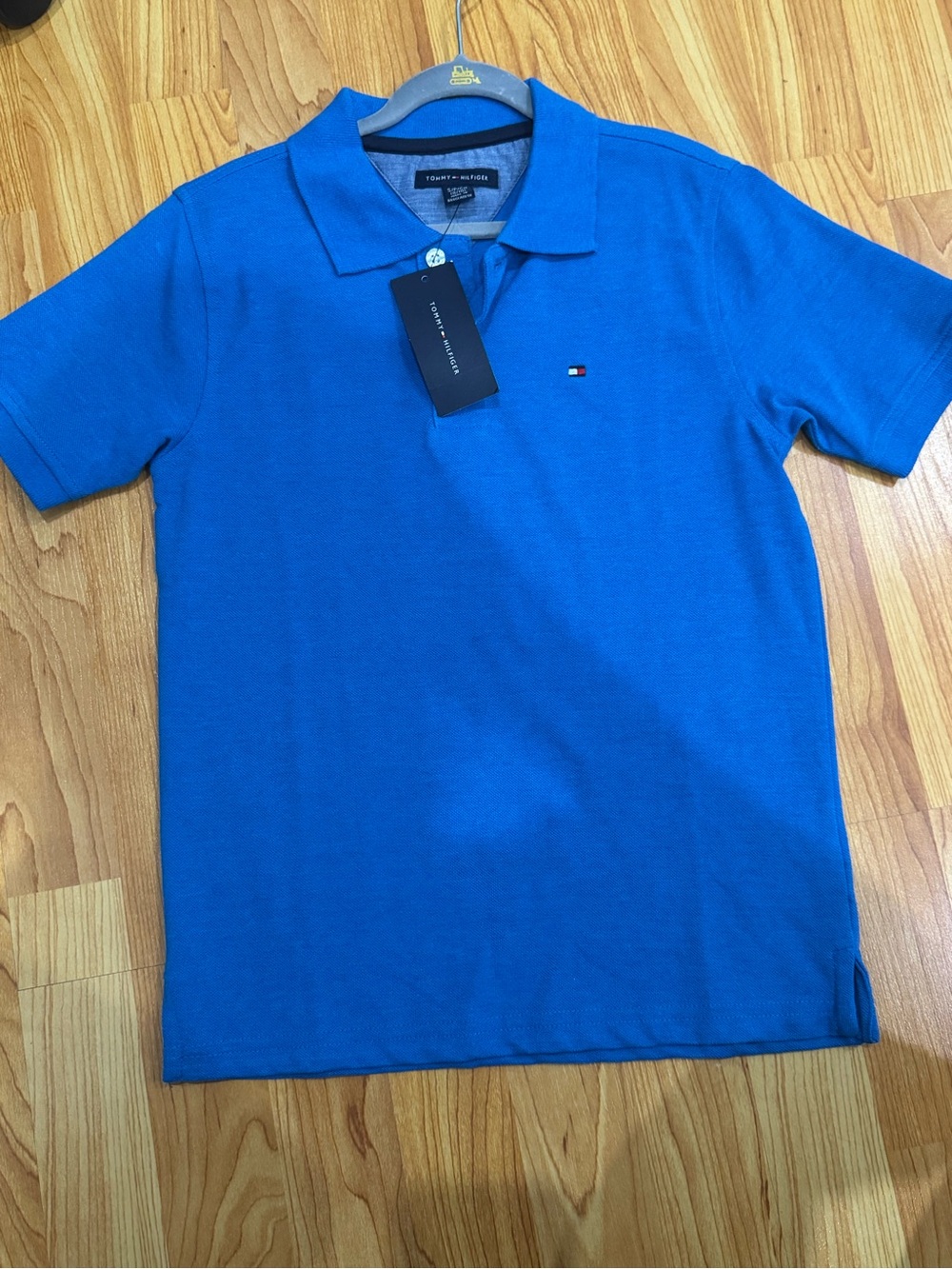 Tommy Hilfiger Boys Royal Blue Polo with Signature Flag